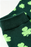 Dark Green Clover Print St. Patrick’s Day Tube Socks