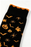 Black Halloween Print Cotton Crew Socks